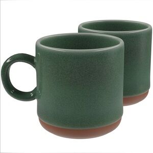 American Atelier Stoneware w/Terra Cotta Bottom Set of 2